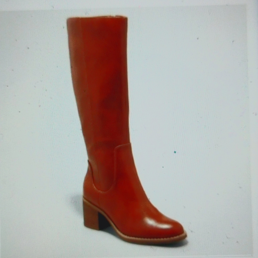 NWT ,Women Universal Thread Davina Cognac Tall Heeled Riding Boots